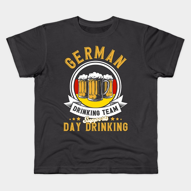 Germany Drinking Team German Kids T-Shirt by Toeffishirts